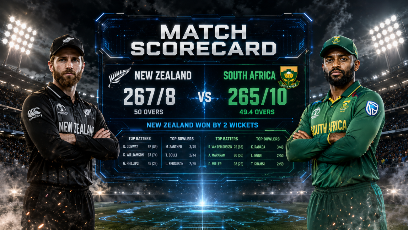 New Zealand National Cricket Team vs South Africa National Cricket Team Scorecard