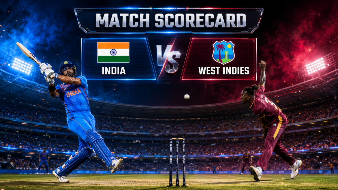 India National Cricket Team Vs West Indies Cricket Team Match Scorecard