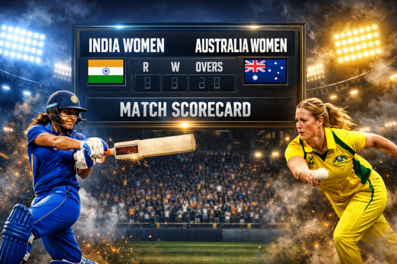 India Women Vs Australia Women’s National Cricket Team Match Scorecard
