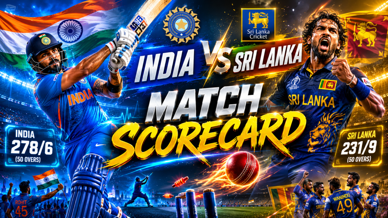 India National Cricket Team Vs Sri Lanka National Cricket Team Match Scorecard