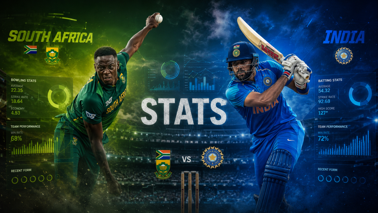 South Africa National Cricket Team Vs India National Cricket Team Stats