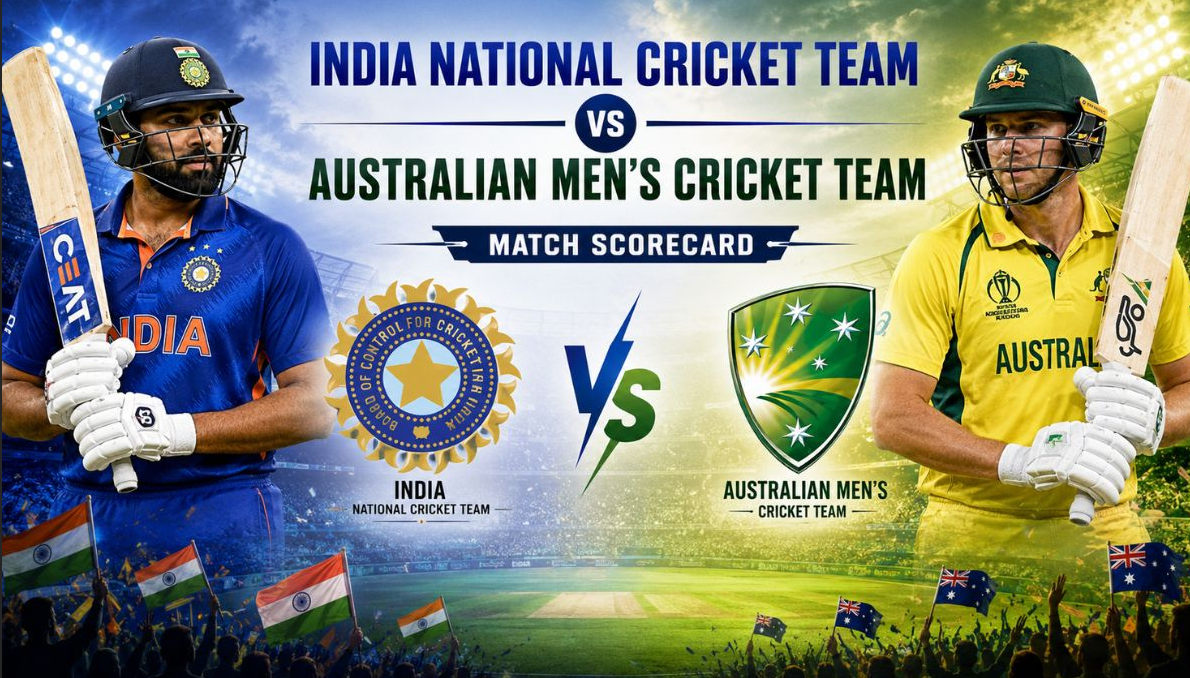 Australian Men's Cricket Team Vs India National Cricket Team Match Scorecard