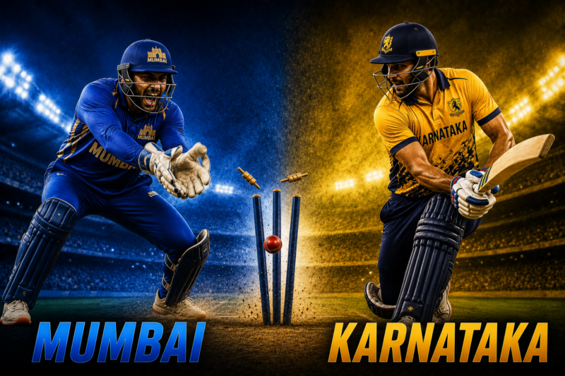 Mumbai Cricket Team vs Karnataka Cricket Team Timeline