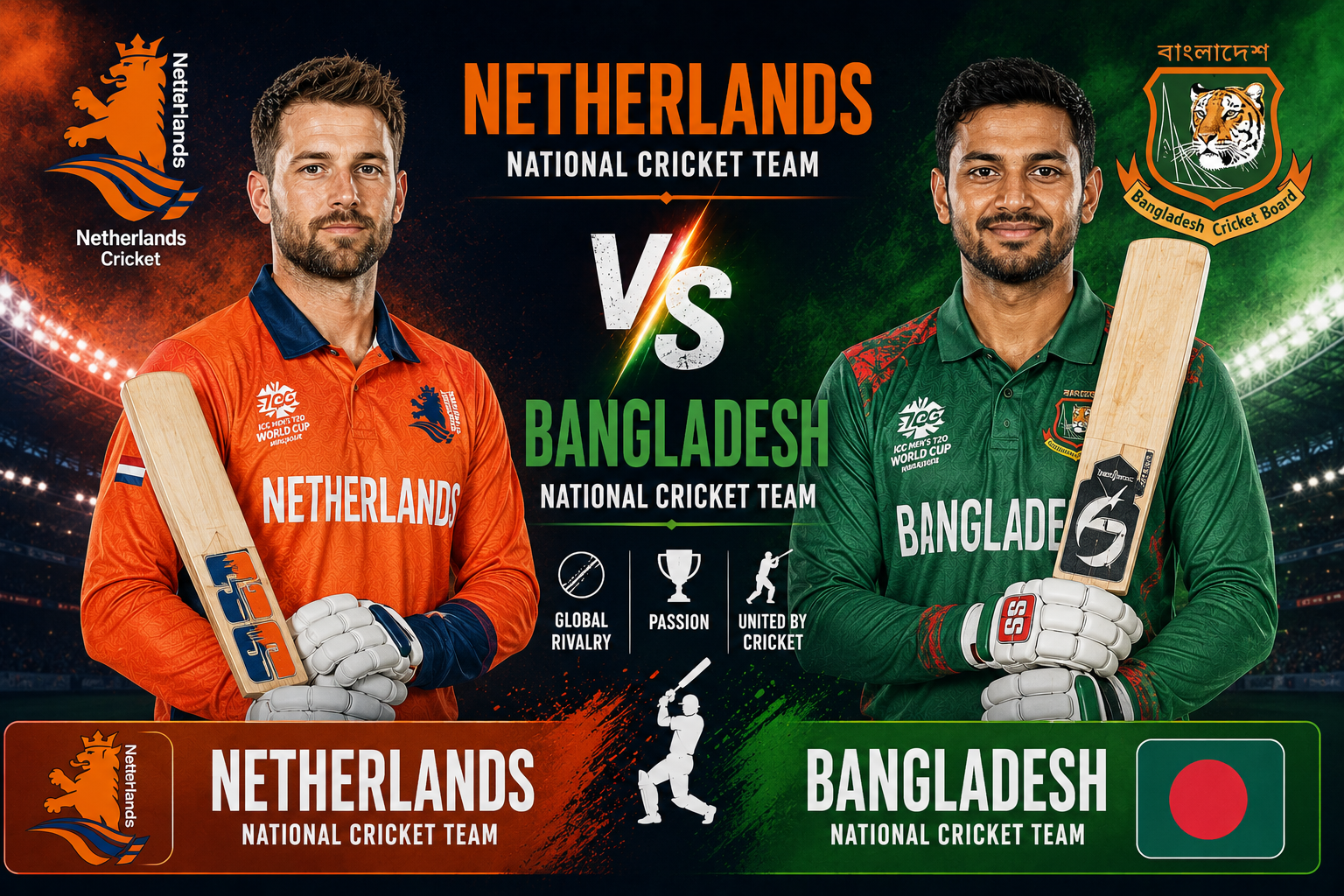 Netherlands National Cricket Team Vs Bangladesh National Cricket Team Timeline