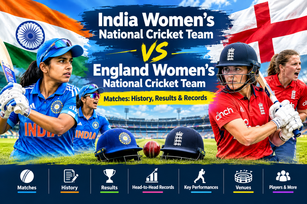 ndia Women's National Cricket Team vs England Women's National Cricket Team matches, history, results and records